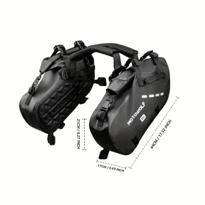 28L Motorcycle Saddlebags (Motowolf)